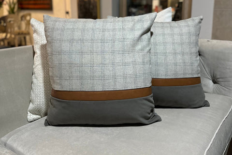 Two-Tone Grey with Genuine Leather