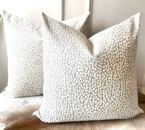 Luxurious Sea Glass Ivory Velvet